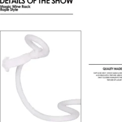 Vinflaskhållare-Vinställ - Kreativt repflaskställ Smidesjärn Magiskt järn Vinhylla Köksbordsdekorationshållare B448