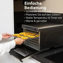 Torkugnar-Vita5 Matdehydrator 7 Plattor Inox - Elektrisk 650W med 24h Timer