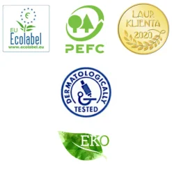 Vita näsdukar i ask, 2 lager, 100 st