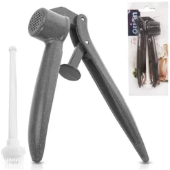 Vitlökspressar-Vitlökspress i aluminium med rengöringsmedel 15,5 cm 2 st.