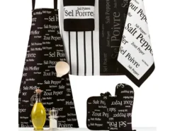 VIVARAISE SEL&POIVRE POTHOLDER Black 20X20