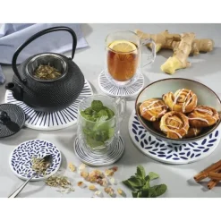 Karottunderlägg-Värmeplatta i keramik/kork, diameter 20 cm, Nordic/Zassenhaus-linjer