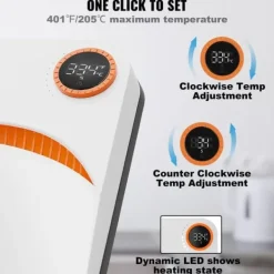 Ångpressar-Värmepress 9 x 9 i bärbar enkelpress för sublimation, överföring av DIY T-shirt.