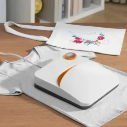Ångpressar-Värmepress 9 x 9 i bärbar enkelpress för sublimation, överföring av DIY T-shirt.