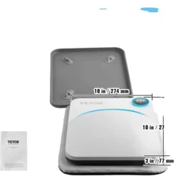 Ångpressar-Värmepressmaskin, Bärbar Design, Användarvänliga Kontroller,9x9in Blå