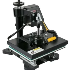 Ångpressar-Värmepressmaskin, 10x12 tum / 25x30 cm, 2IN1 Clamshell för sublimering med Teflon, digital värmekontroll, Powerpress för T-shirt och keps.