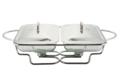 Tillbehör För Matservering-VÄRMETÅLIG BORDSVÄRMARE 2x1,6L KINGHOFF KH-1412