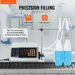 Dryckesautomater-Vätskepåfyllningsmaskin, 30-4000 ml kapacitet, automatisk flaskfyllare för mjölk, vatten, vin, sojasås m.m.