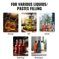 Dryckesautomater-Vätskepåfyllningsmaskin, 28x28x70 cm, rostfritt stål, justerbar