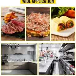 Elektriska Stekpannor & Wokar-4400W 50-300°C justerbar 72,8x40 cm elektrisk stekpanna, stor kokyta, exakt temperaturkontroll, lätt att använda och rengöra