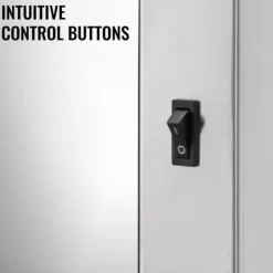 Matuppvärmare-1000W 30-85°C pommes frites värmelampa med avtagbar avloppsbräda och panna, jämn värmefördelning, snabb uppvärmning