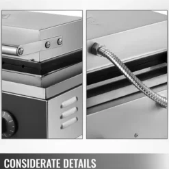 1500W elektrisk korvvåffelmaskin, effektiv och snabb uppvärmning, exakt temperatur- och tidskontroll, genomtänkta detaljer