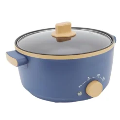 Elektriska Stekpannor & Wokar-800W elektrisk spis 2,5L 3 hastighetskontroll Enkellagers multifunktionell elektrisk grytkokare UK-kontakt 220V