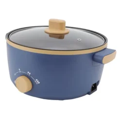 Elektriska Stekpannor & Wokar-800W elektrisk spis 2,5L 3 hastighetskontroll Enkellagers multifunktionell elektrisk grytkokare UK-kontakt 220V