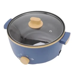 Elektriska Stekpannor & Wokar-800W elektrisk spis 2,5L 3 hastighetskontroll Enkellagers multifunktionell elektrisk grytkokare UK-kontakt 220V