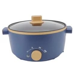 Elektriska Stekpannor & Wokar-800W elektrisk spis 2,5L 3 hastighetskontroll Enkellagers multifunktionell elektrisk grytkokare UK-kontakt 220V