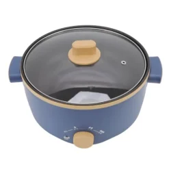 Elektriska Stekpannor & Wokar-800W elektrisk spis 2,5L 3 hastighetskontroll Enkellagers multifunktionell elektrisk grytkokare UK-kontakt 220V