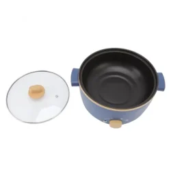 Elektriska Stekpannor & Wokar-800W elektrisk spis 2,5L 3 hastighetskontroll Enkellagers multifunktionell elektrisk grytkokare UK-kontakt 220V