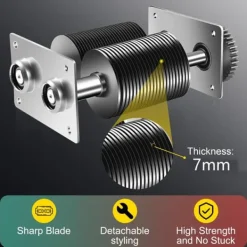 850W 250kg/H 7mm skärtjocklek kommersiell elektrisk köttskärare, hög effektivitet, låg ljudnivå, lätt att rengöra, hög tillämpbarhet