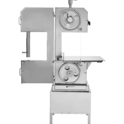 Köttskivare-2200W kommersiell elektrisk köttbandsåg i rostfritt stål, högpresterande bensågmaskin för effektiv köttbearbetning.
