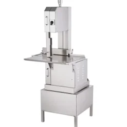 Köttskivare-2200W kommersiell elektrisk köttbandsåg i rostfritt stål, högpresterande bensågmaskin för effektiv köttbearbetning.