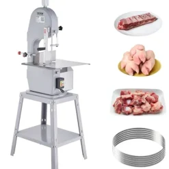 Köttskivare-1500W kommersiell elektrisk köttbandsåg i rostfritt stål, kraftfull och hållbar sågmaskin.