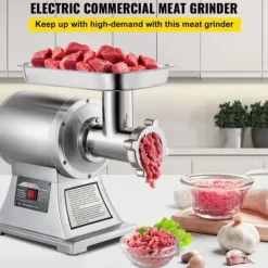 Matkvarnar-8500W Kommersiell rostfri stål 450 lbs Köttkvarn Skärblad Plåtplåt Korvstoppare