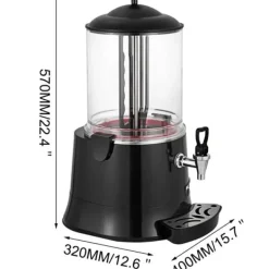 Maskiner För Chokladtemperering-400W 10L 30-90°C varmchokladmaskin med avtagbar droppbricka, choklad tempereringsmaskin, lätt att använda och rengöra