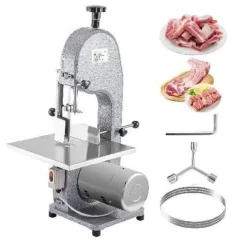 Köttskivare-850W 4-180mm 15m/s benskärmaskin med 380x365mm arbetsbord med skala, säker att använda, bred applikation