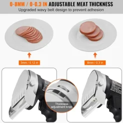 80W 100mm professionell turkisk kebabkniv, elektrisk sawama-kniv, kommersiell gyroskopskärare i rostfritt stål