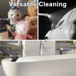 2500W Ångtvätt Handhållen – Tryckångare med 3 Borsthuvuden, 6 Nivåer, 1000ml Vattentank