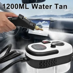 2500W Ångtvätt Handhållen – Tryckångare med 3 Borsthuvuden, 6 Nivåer, 1000ml Vattentank