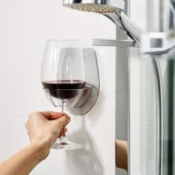 Watt i plast Vinhållare för bad dusch Röd vinhållare GY xuanaodo7555