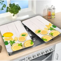 Wenko - 2 universella designplattor Citrons - 30 x 52 cm - Gul
