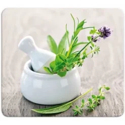 Karottunderlägg-WENKO Huvbotten, Köksstänk i glas, "Vegetable Garden", Härdat glas, 50x56 cm, Flerfärgad