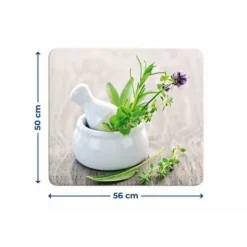 Karottunderlägg-WENKO Huvbotten, Köksstänk i glas, 