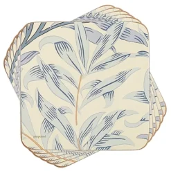 Willow Bough Blå Glasunderlägg, 6-pack - Morris & Co