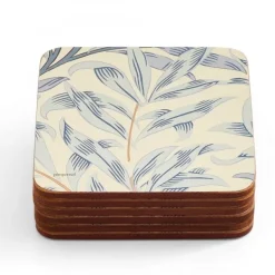 Willow Bough Blå Glasunderlägg, 6-pack - Morris & Co