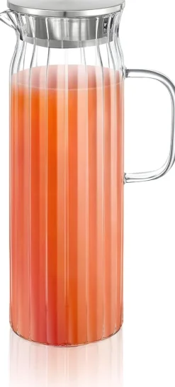 Karaffer-Wilmax glaskaraff 1,5 L med stållock