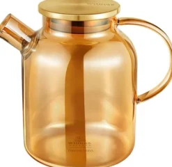 Kaffe- & Tekannor-Wilmax tekanna 1,6 L i termoglas, PVD-finish