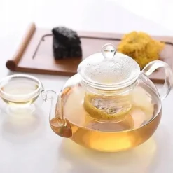 Tebryggare-WILMAX Tekanna Glas 770 ml – Värmebeständig Tebryggare med Glasfilter | Thermo Glass