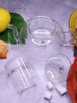 Tebryggare-WILMAX Tekanna Glas 770 ml – Värmebeständig Tebryggare med Glasfilter | Thermo Glass