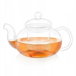 WILMAX Tekanna Glas 1200 ml – Stor Värmetålig Tebryggare med Glasfilter | Presentförpackning