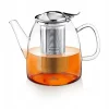 WILMAX Tekanna Glas 600 ml – Värmebeständig Tebryggare med Rostfritt Stål Filter | Thermo Glass