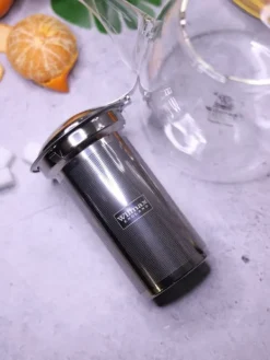 WILMAX Tekanna Glas 600 ml – Värmebeständig Tebryggare med Rostfritt Stål Filter | Thermo Glass