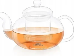 Kaffe- & Tekannor-Wilmax tekanna i glas 620 ml med glasfilter, spissäker