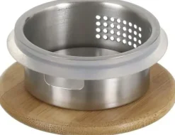 Karaffer-Wilmax vattenkaraff 2,4 L i borosilikatglas, bambulock