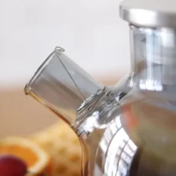 Wilmax värmebeständig glaskanna 1,6L grå