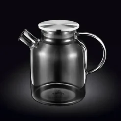Wilmax värmebeständig glaskanna 1,6L grå