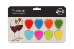 Winkee Dryckesmarkörer - Plectrum glasmarkörer - uppsättning om 8